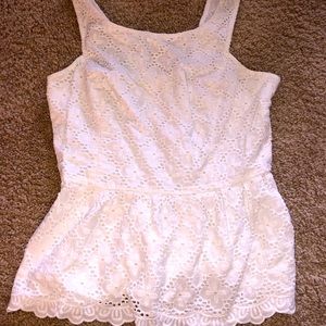 Lilly Pulitzer white lace top